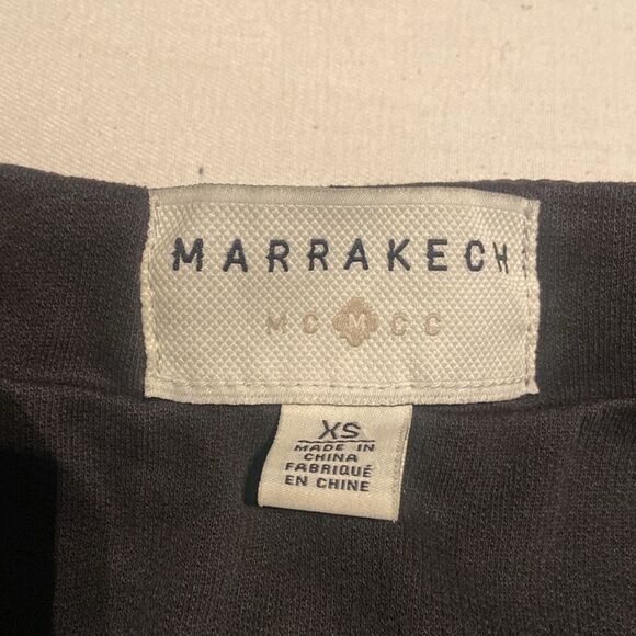 ANTHROPOLOGIE Jacket Sz XS Marrakech Faravel Black Cropped Moto Jacket Mob Wife - Picture 3 of 12